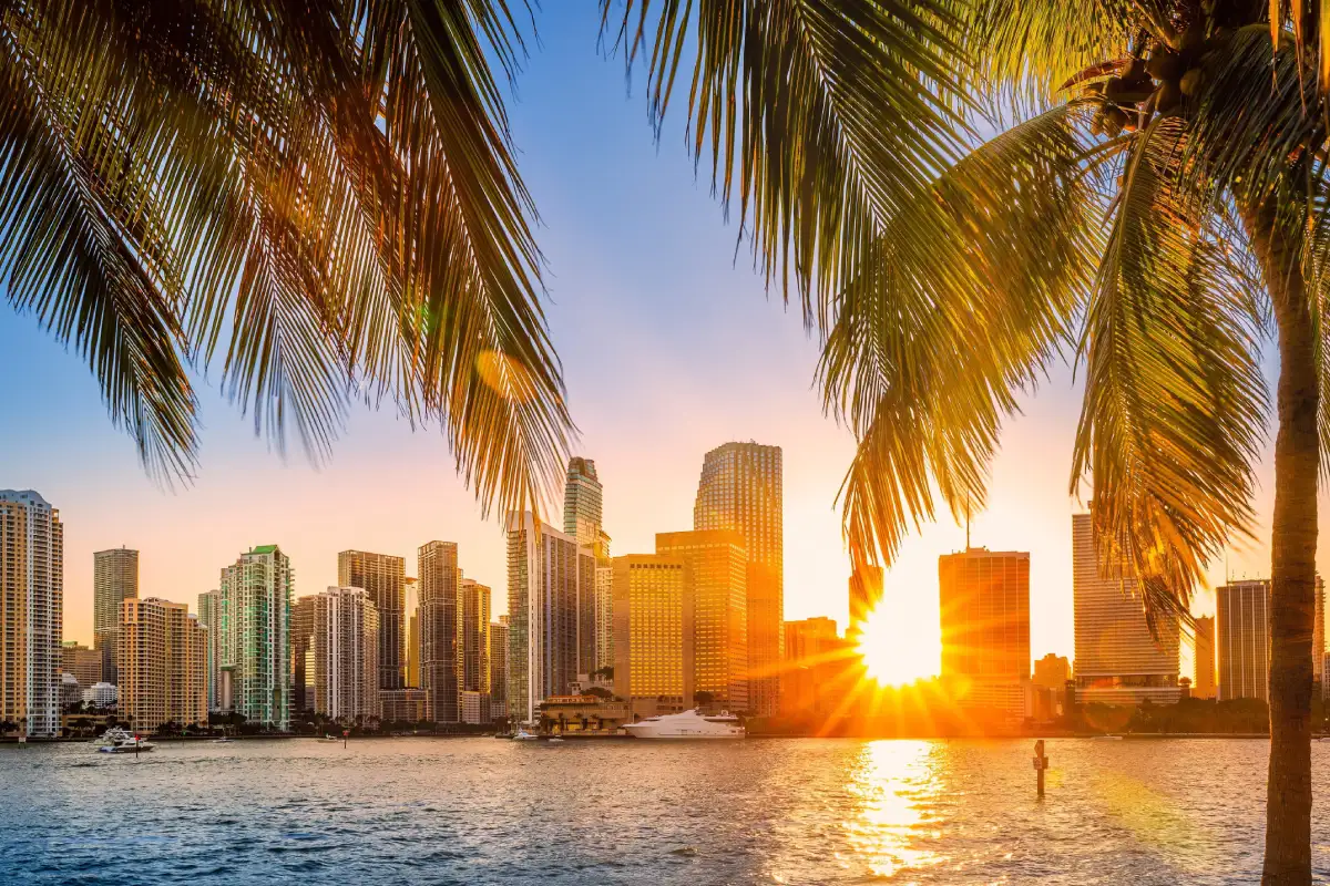 Panoramic skyline view of Florida showcasing the state’s vibrant cityscape and travel appeal.