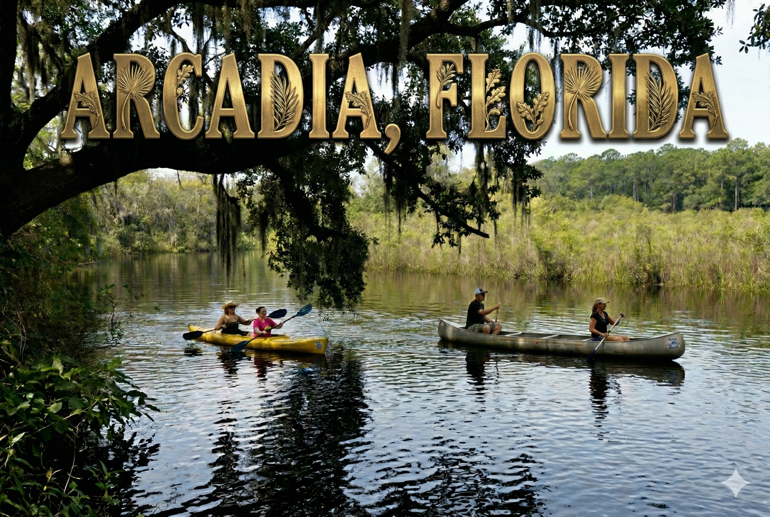 Scenic view of Arcadia, Florida with charming streets, historic buildings, and peaceful small-town surroundings.